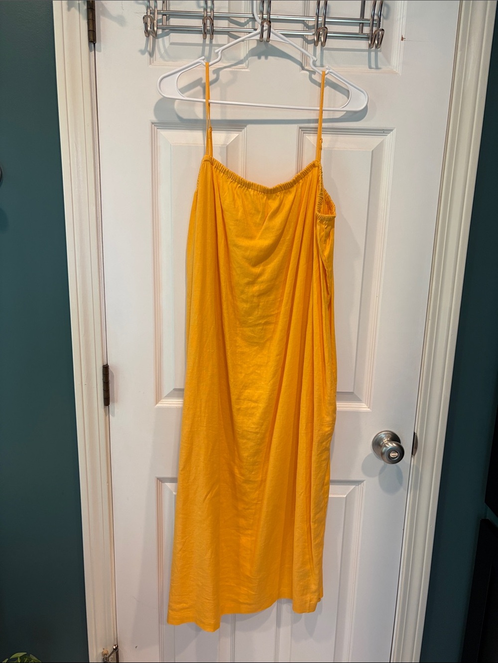 A New Day Sunshine Yellow Spaghetti-Strap Midi Dress